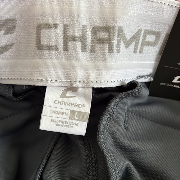 NWT CHAMPRO Womens Large Fast Pitch Softball Pants Gray - Picture 10 of 12